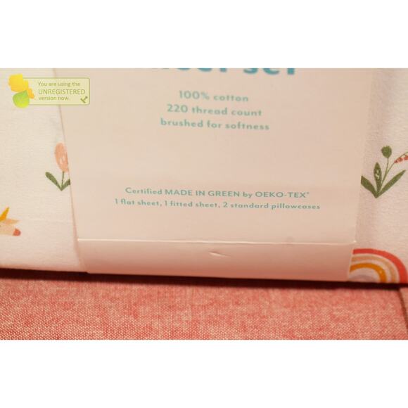 Pillowfort Full Unicorn Cotton Kids' Sheet Set* - Picture 5 of 9